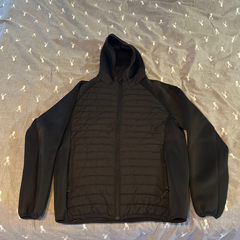 Black rain jacket Marc New York. Medium